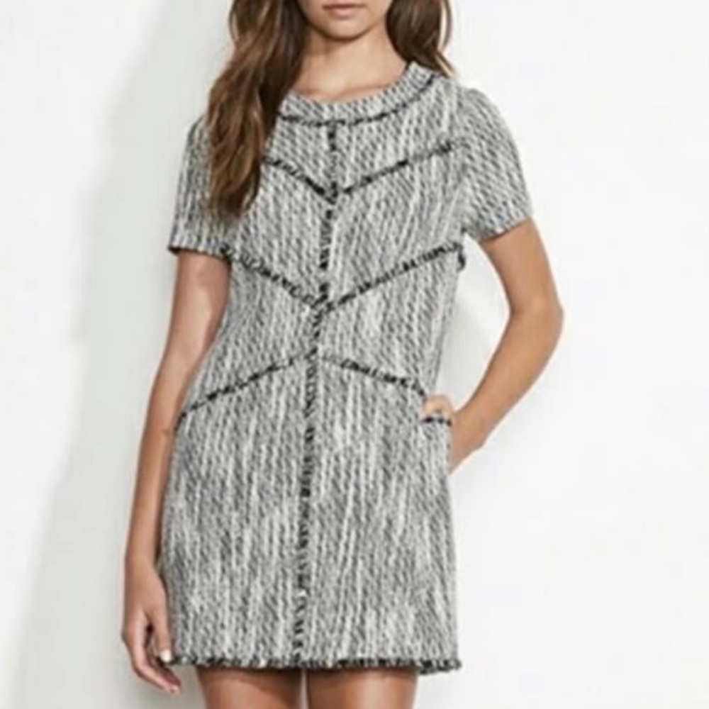 Ali & Jay Los Angeles, Tweed Black & White Dress